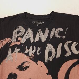 Panic at The Disco Band Short Sleeve T-Shirt Adult Mens Size Small S Black